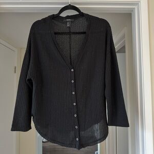 black knitted forever 21 top